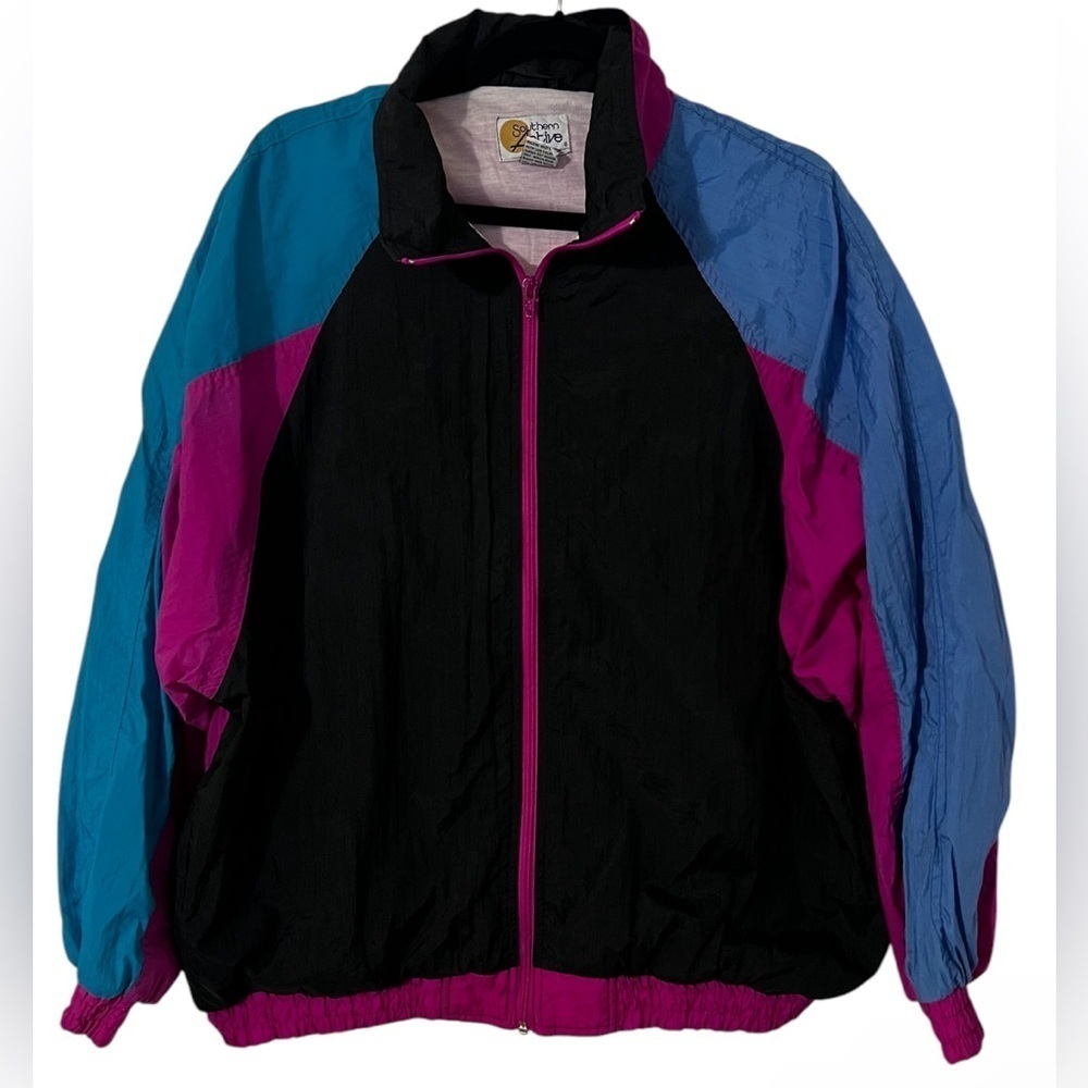 Vintage 1980s Southern Active Track Suit Windbreaker